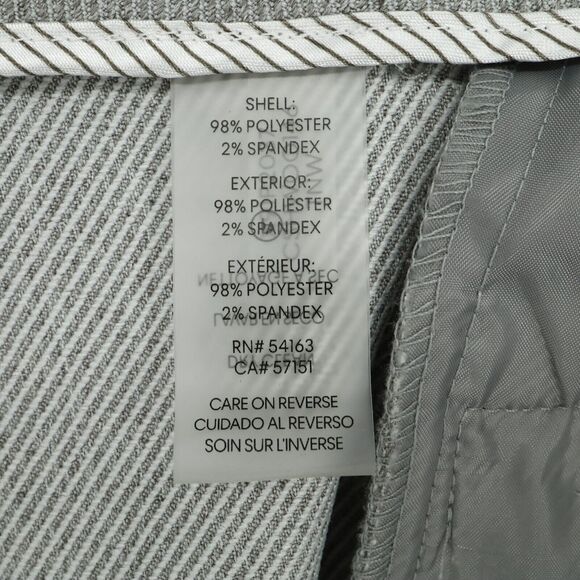 Calvin Klein Dress Pants Plus Size 22W Gray Slim Fit Crop Ankle Career New - Picture 12 of 16